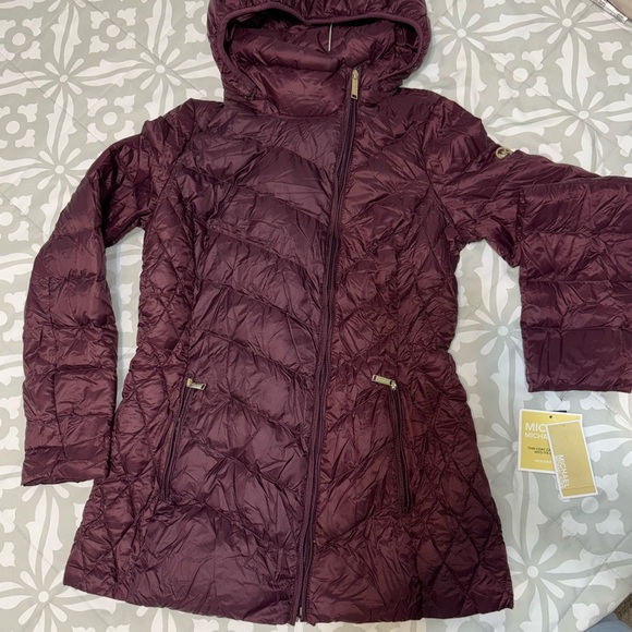 Michael Kors Jackets & Blazers - Michael Kors Eggplant Quilted Jacket